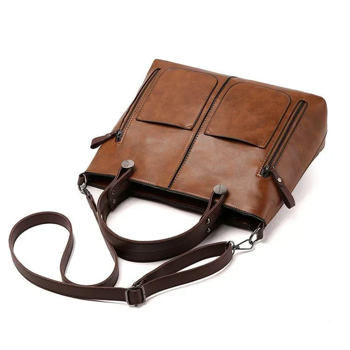 Stilfuld skuldertaske i vintage design til kvinder