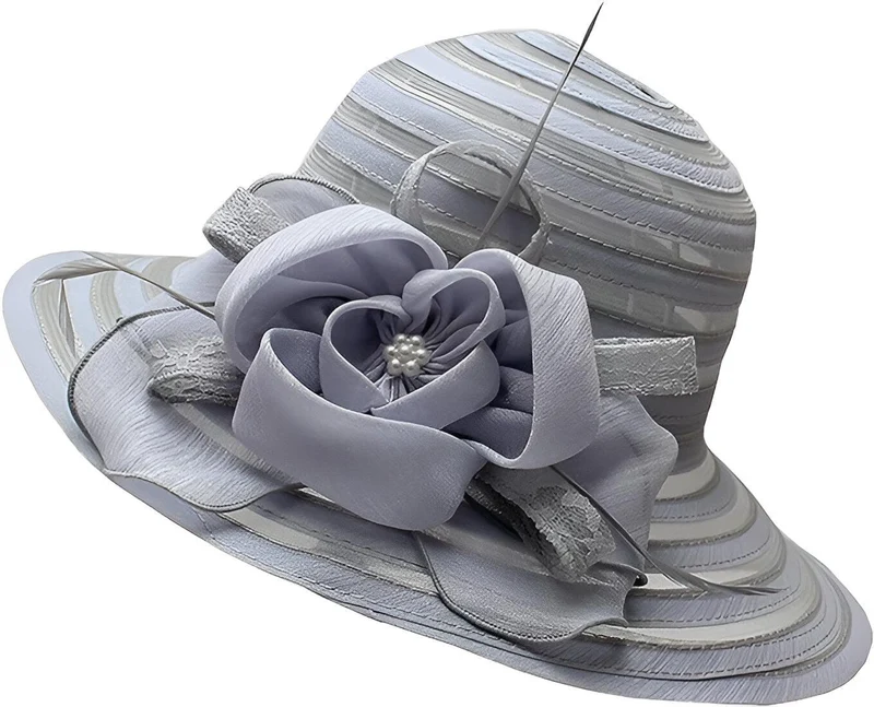 Elegant Solhat til Kvinder i Organza – Mirielle
