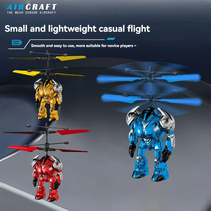 Transformérbar Mecha Kamphelikopter – Let Kontrol og Glat Flyvning