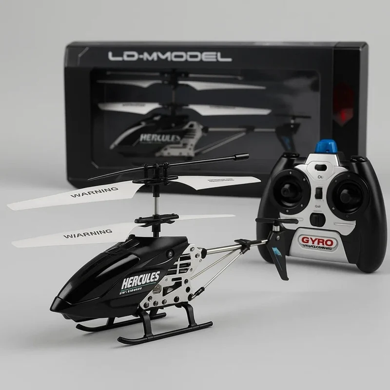 Mini RC Helikopter 3.5CH med Gyroskop - Indestructible Rød