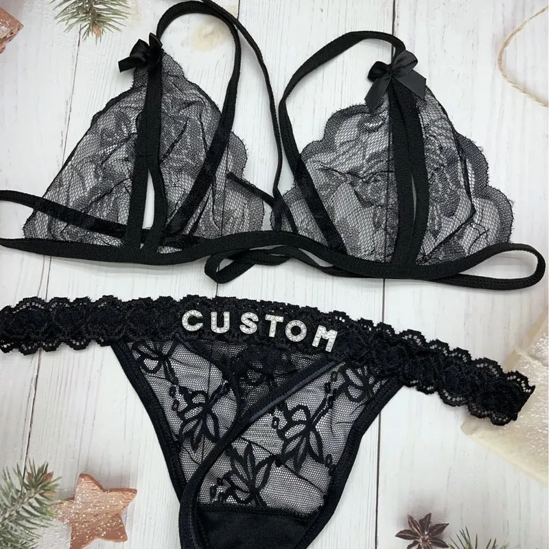 Personliggjort Krystal Lingerie | Lace Undertøj til Stolthed og Stil