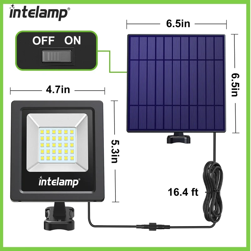LED Solsikkerhedslampe Duo | 2-pak | 1200LM Lysstærk | IP65 Vandtæt | Have, Patio og Terrase
