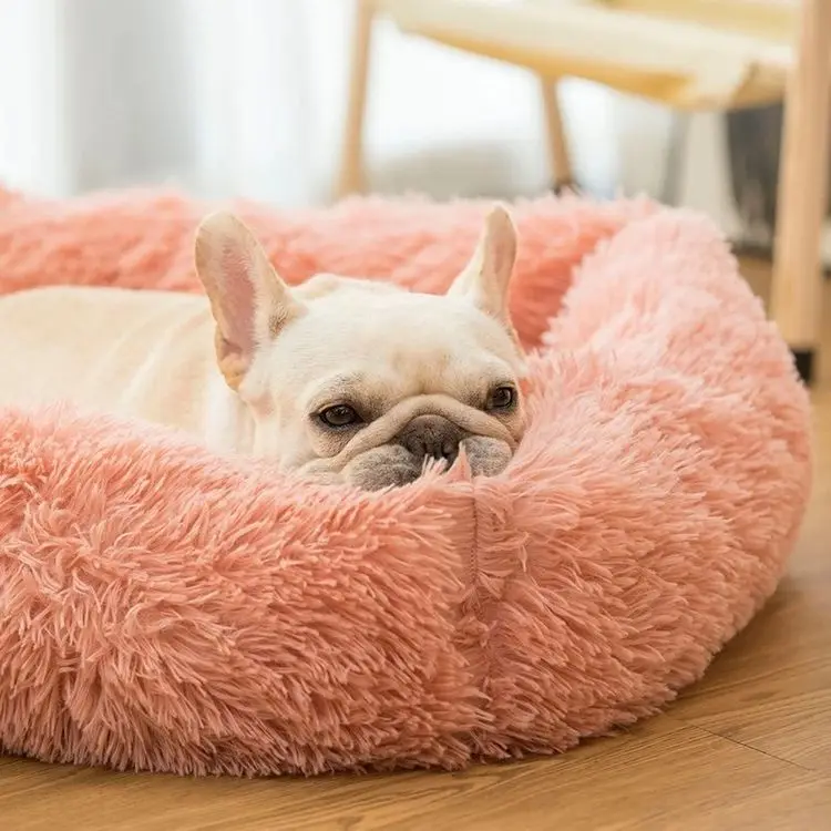 Læg til rette: Lang pels seng til hunde og katte - Vaskbar hundesofa
