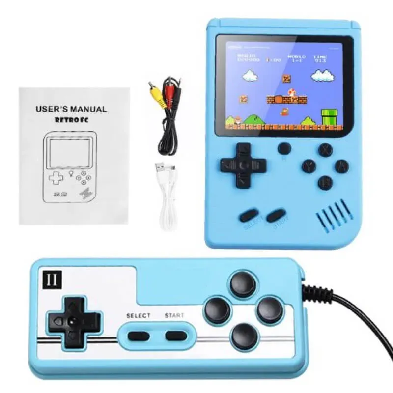 Retro Spilkonsol med 500 klassikere