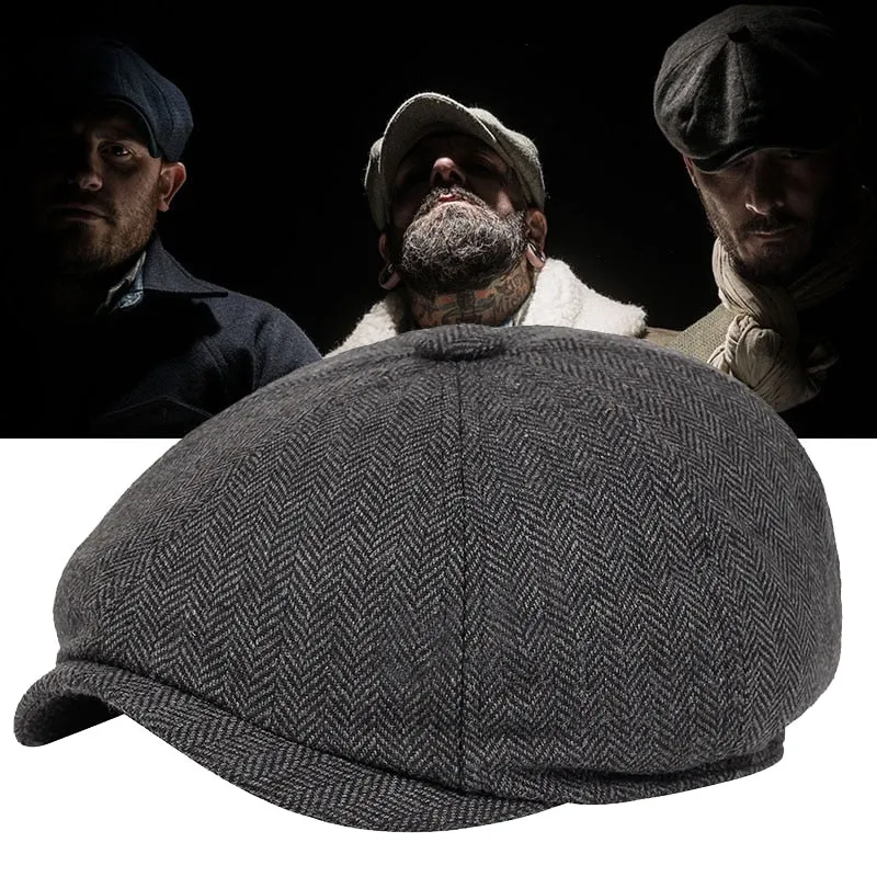 Klassisk Vintage Newsboy Hat – Unisex Model