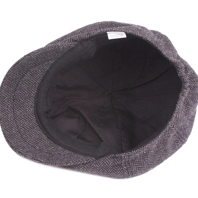 Klassisk Vintage Newsboy Hat – Unisex Model