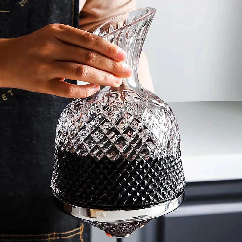 Robust Glaskaraffel med Drejefunktion