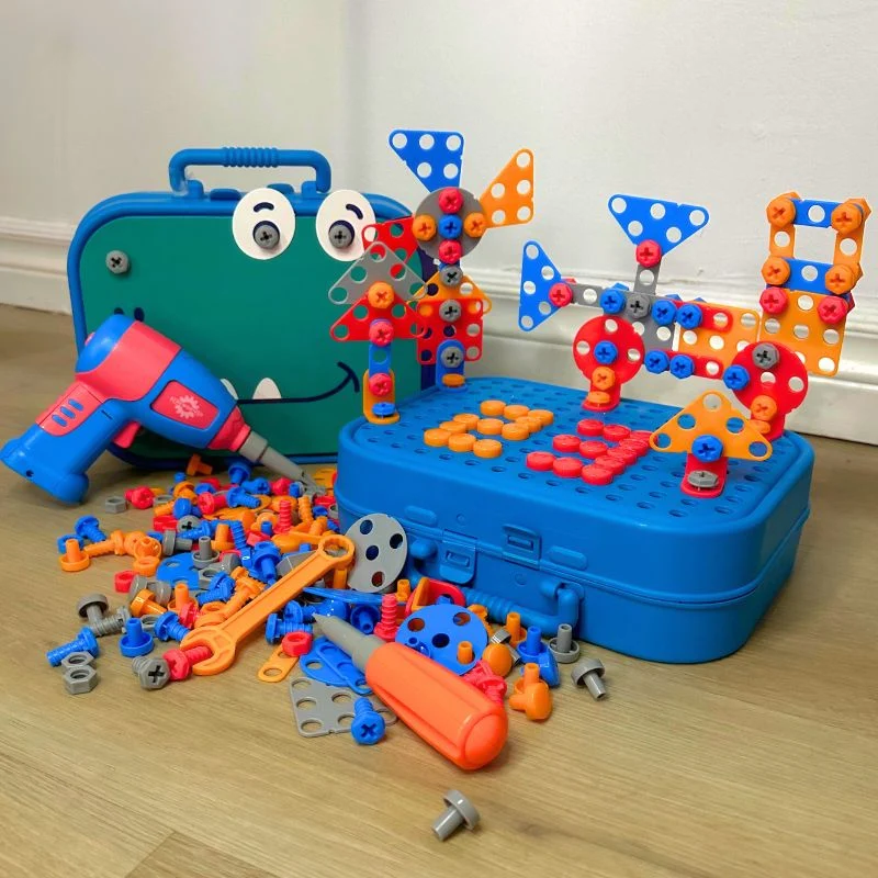 Bærbar værktøjskasse til børn - BuildiBox