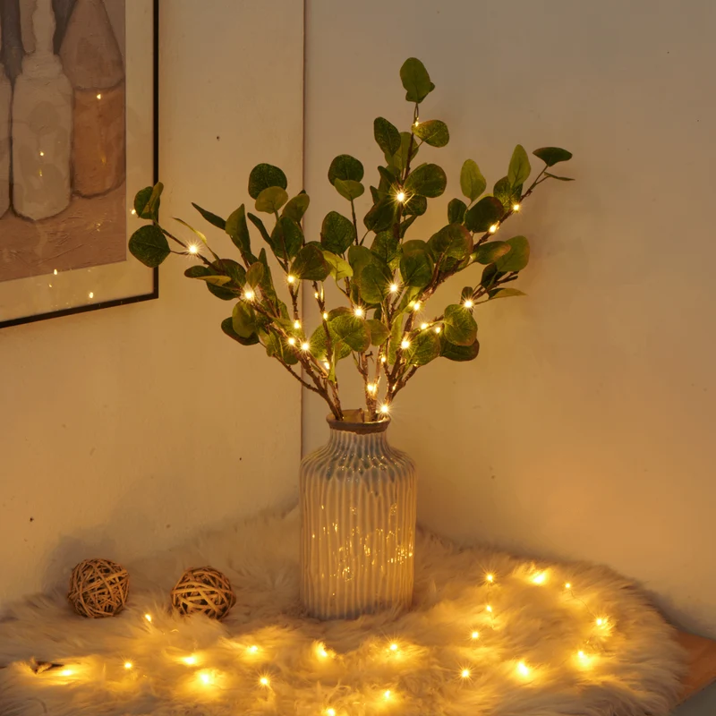LED Lyskæde med Olivengren Design