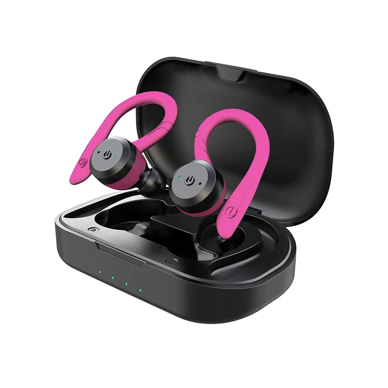 Vandafvisende Trådløse Sportshøretelefoner – 20 Timer Spilletid | Bluetooth 5.0, IPX7 til Svømning og Fitness