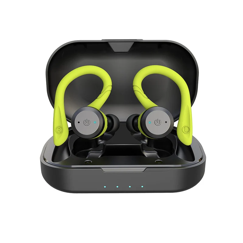 Vandafvisende Trådløse Sportshøretelefoner – 20 Timer Spilletid | Bluetooth 5.0, IPX7 til Svømning og Fitness
