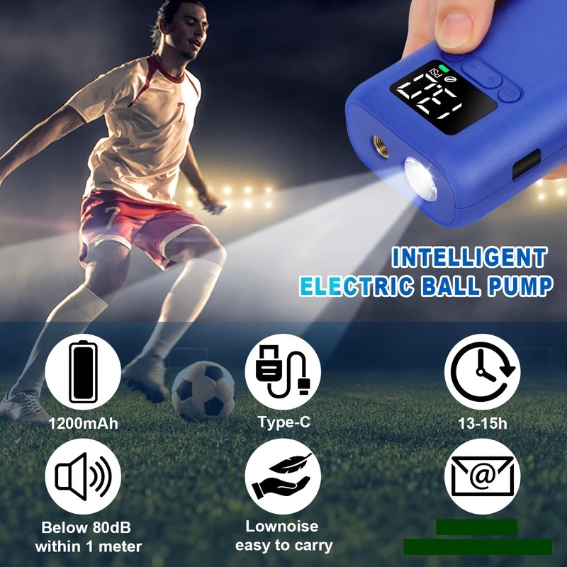 Effektiv Automatisk Pumpe til Sportbolde – 20 PSI