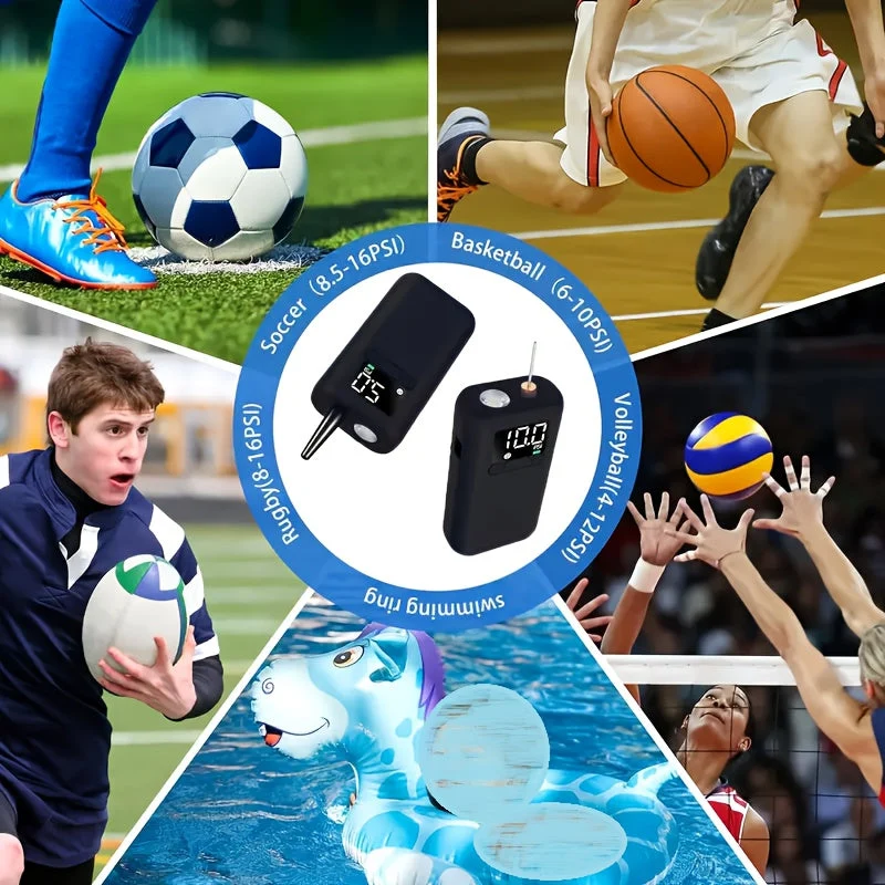 Effektiv Automatisk Pumpe til Sportbolde – 20 PSI