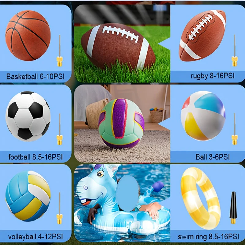 Effektiv Automatisk Pumpe til Sportbolde – 20 PSI