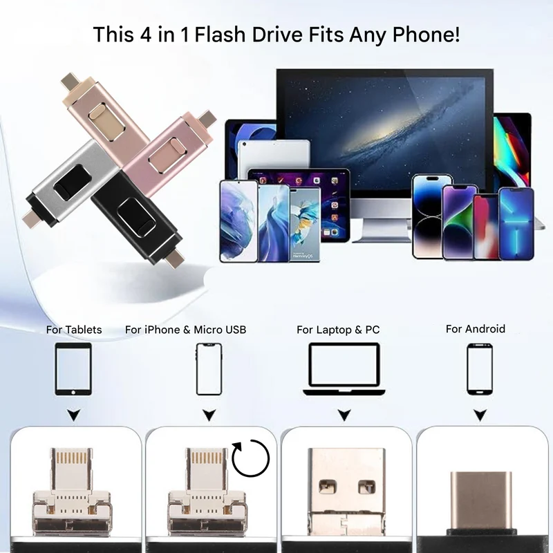 4-i-1 USB-nøgle til alle enheder