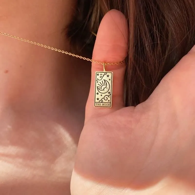 Vintage Tarot Kort Pendant – Lykkeamulet