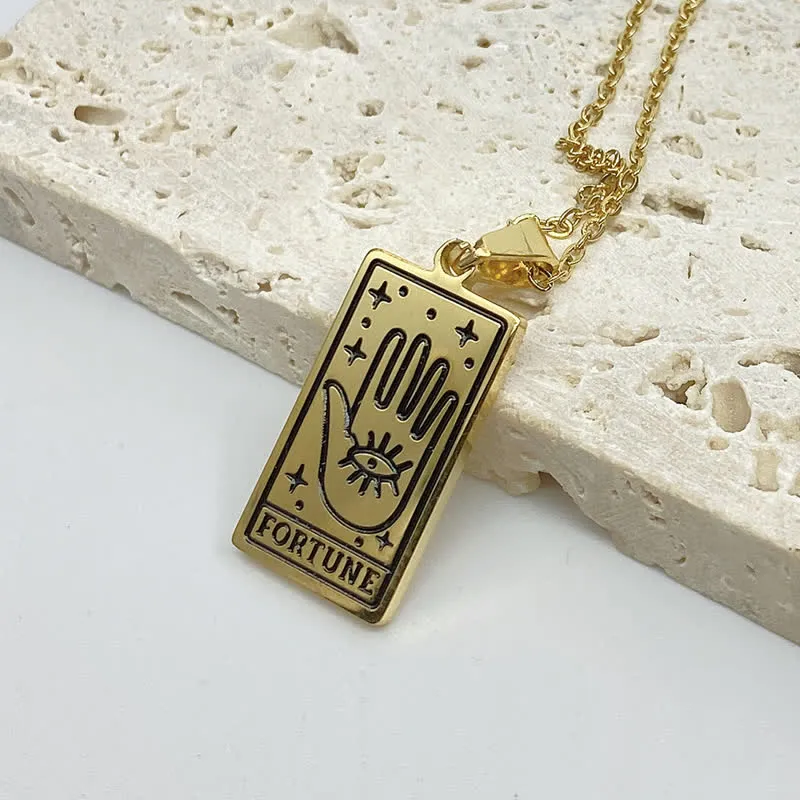 Vintage Tarot Kort Pendant – Lykkeamulet