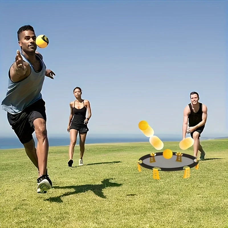 Kompakt Mini Volleyball Sæt – Spil Overalt, Når Som Helst