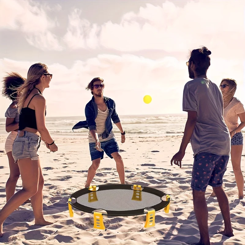 Kompakt Mini Volleyball Sæt – Spil Overalt, Når Som Helst