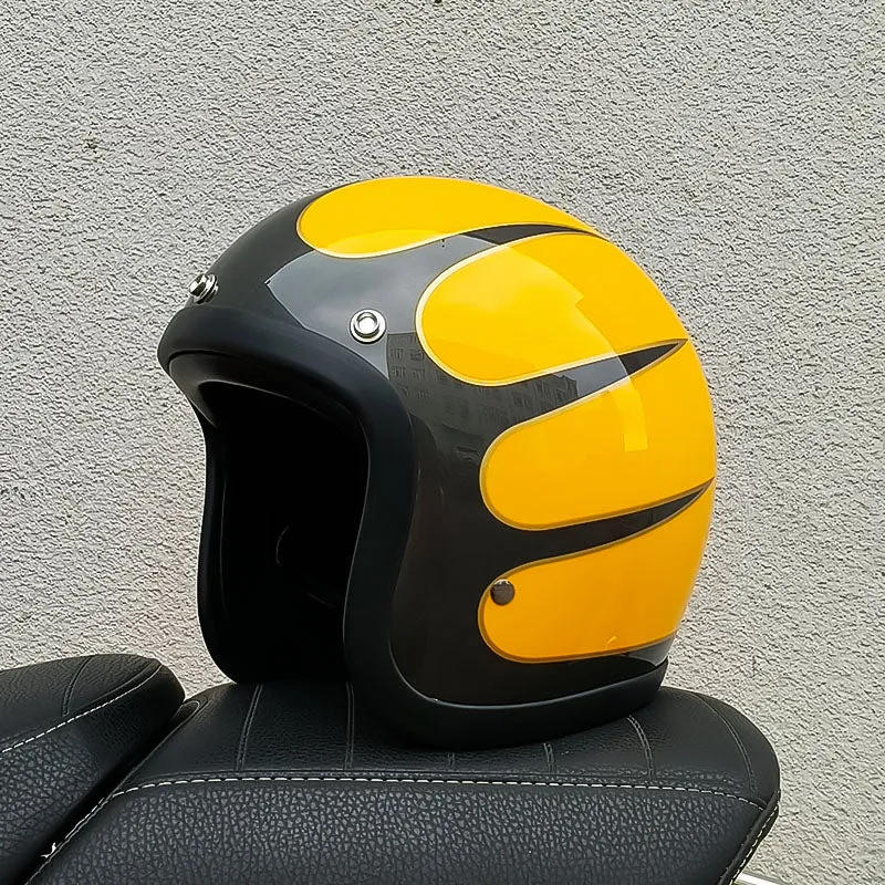 Elegant Lavprofil Hjelm til Motorcykel med Sikkerhedsgodkendelser