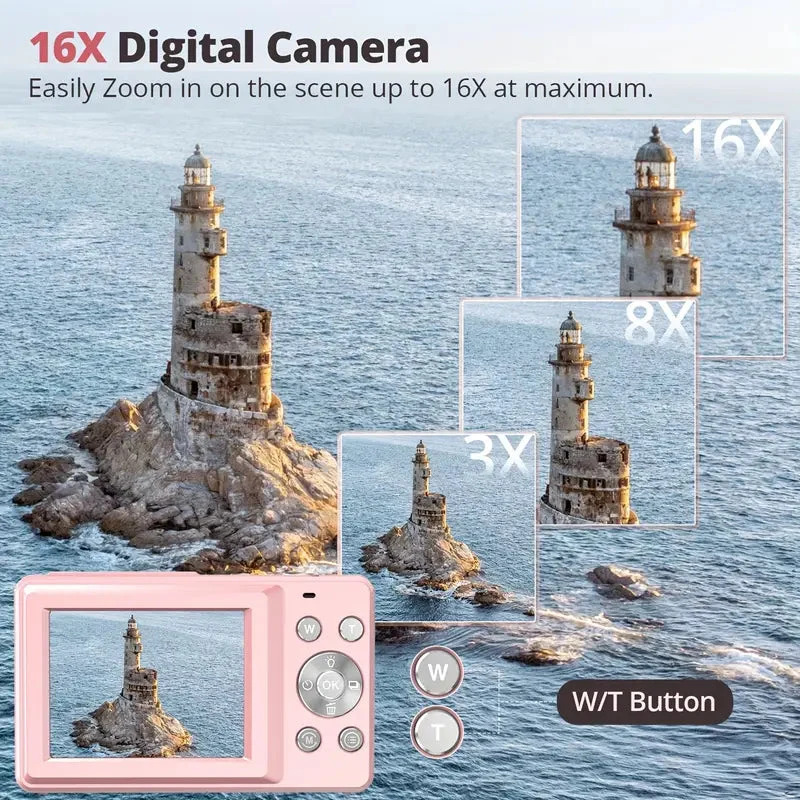 VintageCapture | HD Digitalkamera med Retro Design og 1080P Optagelse
