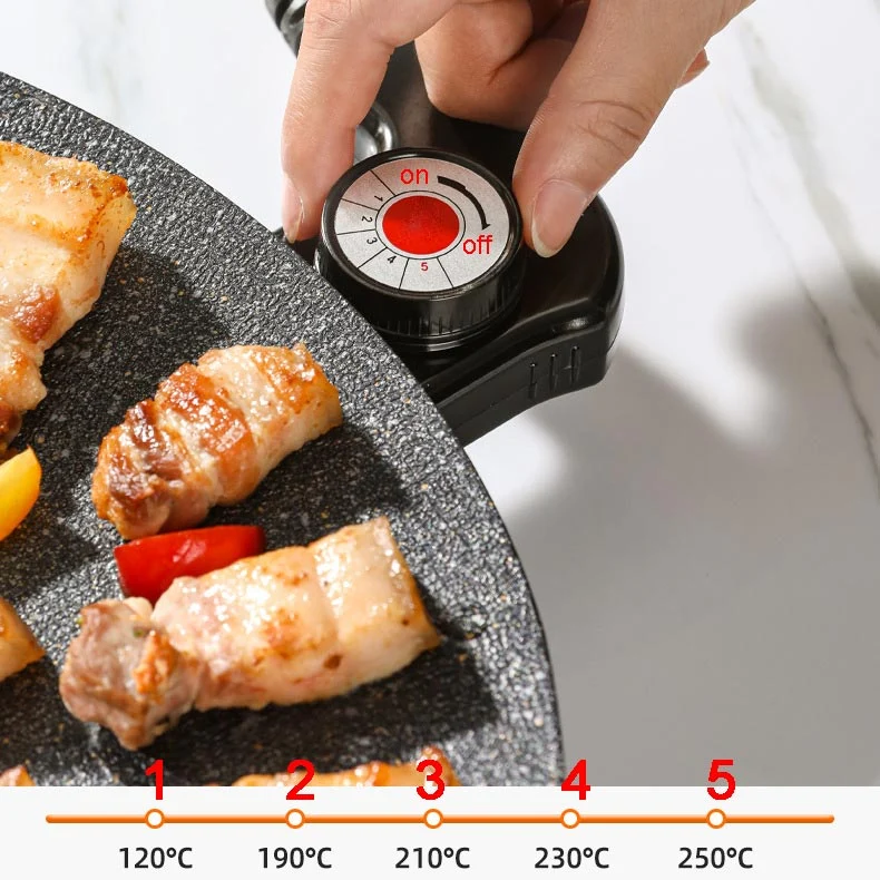 SmartGrill Røgløs Grill | Kompakt Elektrisk Grill med Justerbar Temperatur