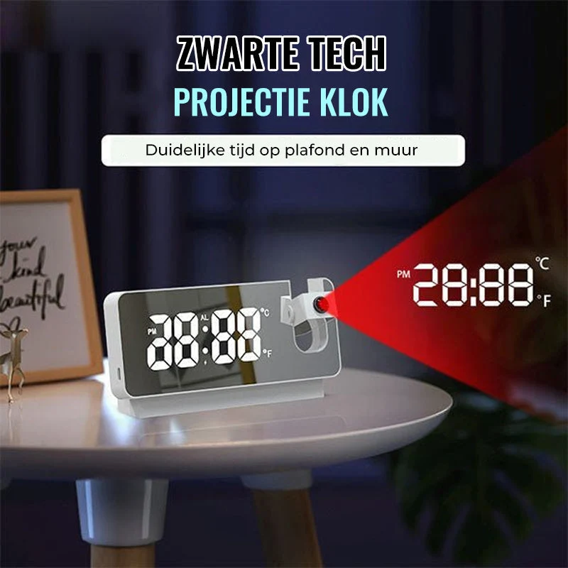 Moderne Vækkeur med Projektorfunktion | Praktisk Digital Alarm