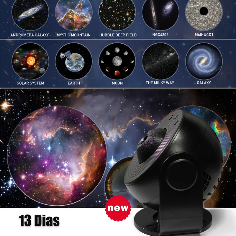 Stjerneprojektor Luna – Magisk LED Projektion med Timerfunktion