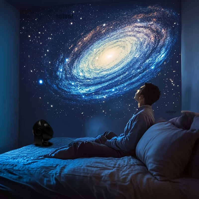Stjerneprojektor Luna – Magisk LED Projektion med Timerfunktion