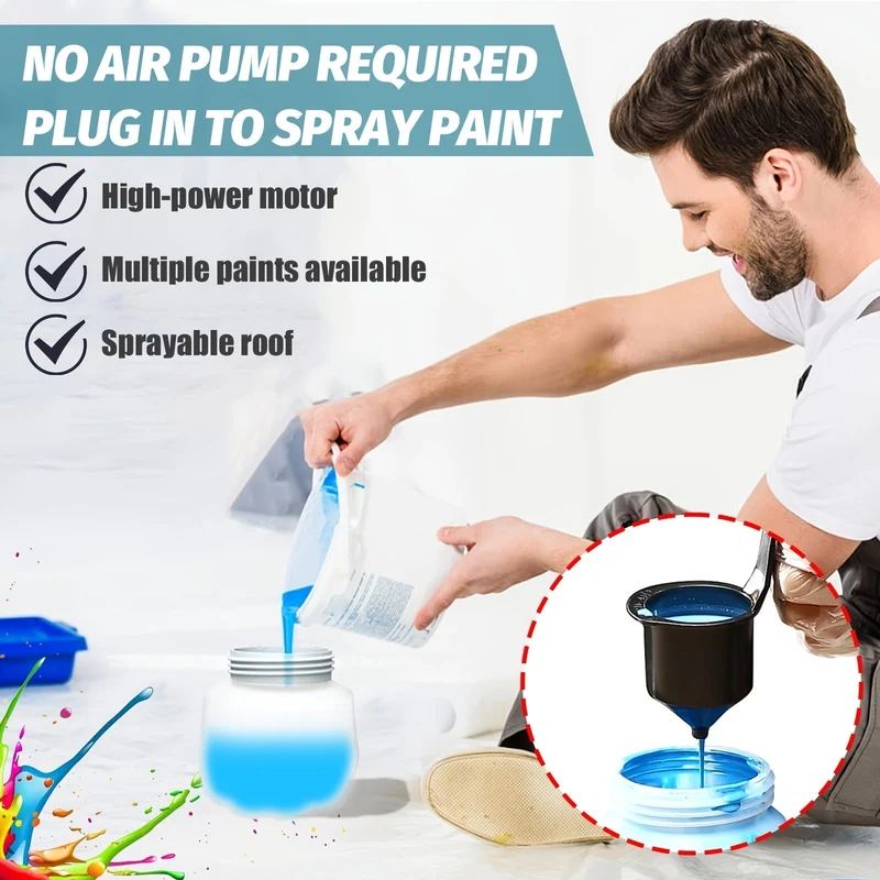 SmartSpray Malersprøjte – Trådløs med 2 Batterier og 1000ml Beholder