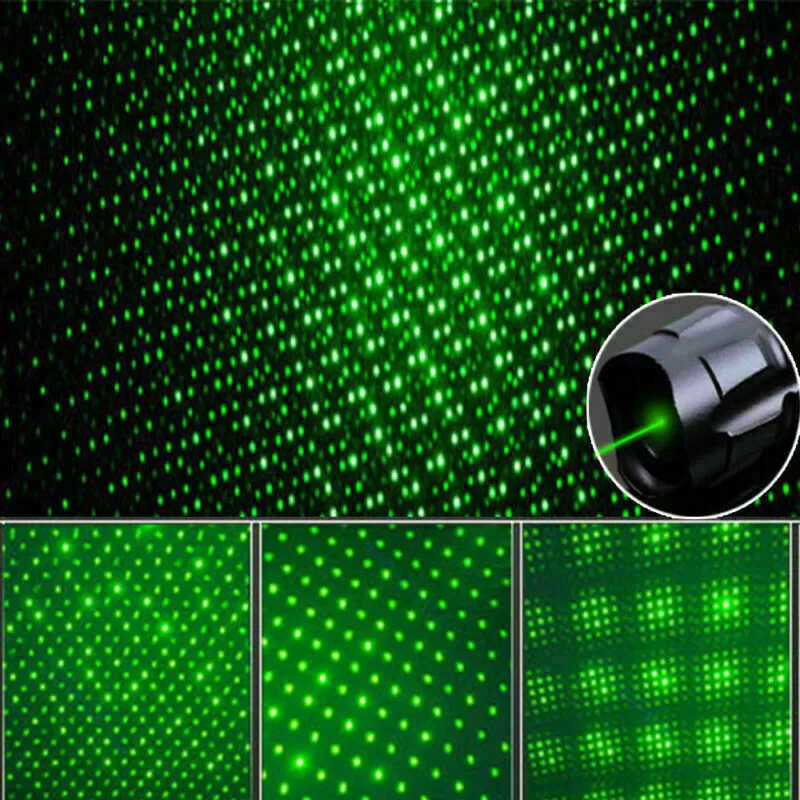 Genopladelig Grøn Laserpeger med Lang Rækkevidde
