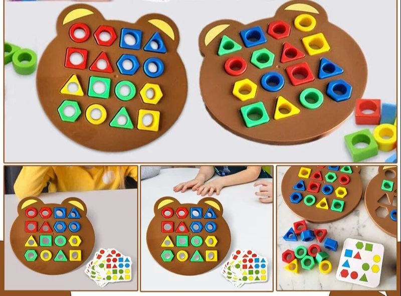 Farverig Formpuzzle til Børn - Læreleg