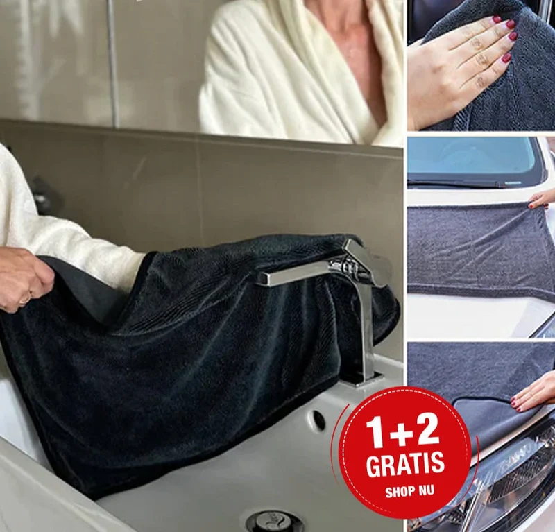 Supersugende Kludetørklæde - Stribefri Rengøring