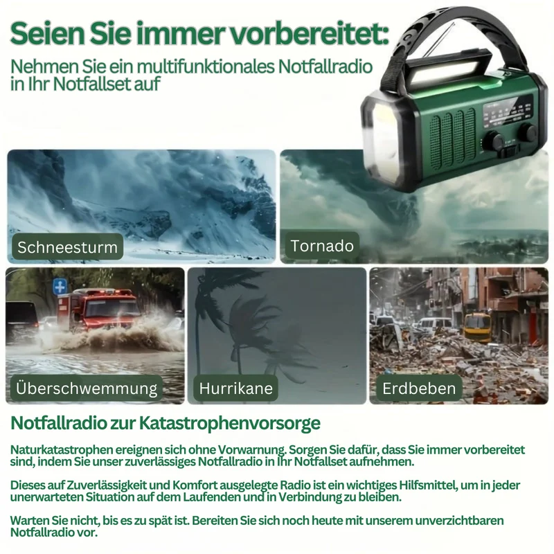 Multifunktionel nødradio - LiveSafe