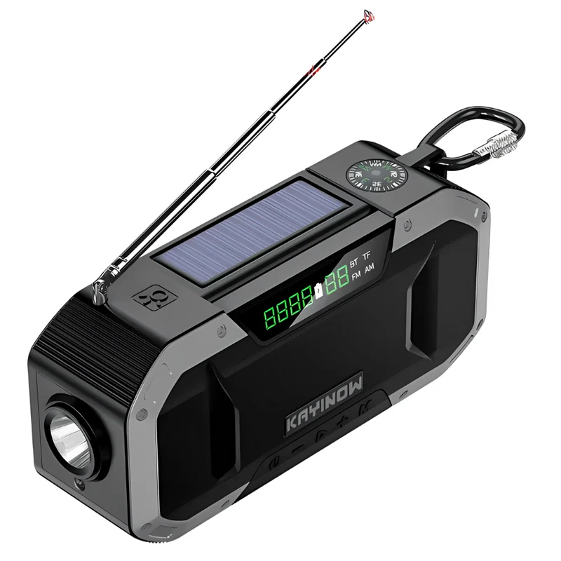 Nødradio med LED-lampe – SafeWave