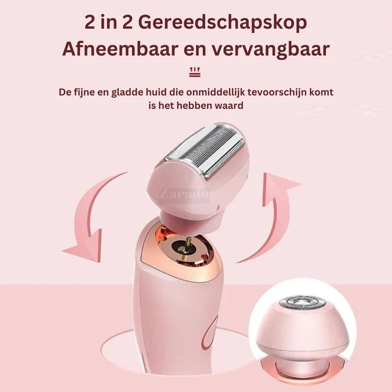Elegante 2-i-1 Barbermaskine til Kvinder