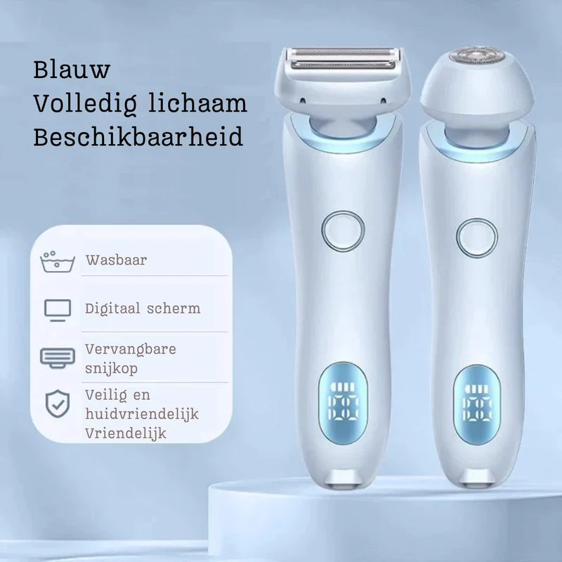 Elegante 2-i-1 Barbermaskine til Kvinder