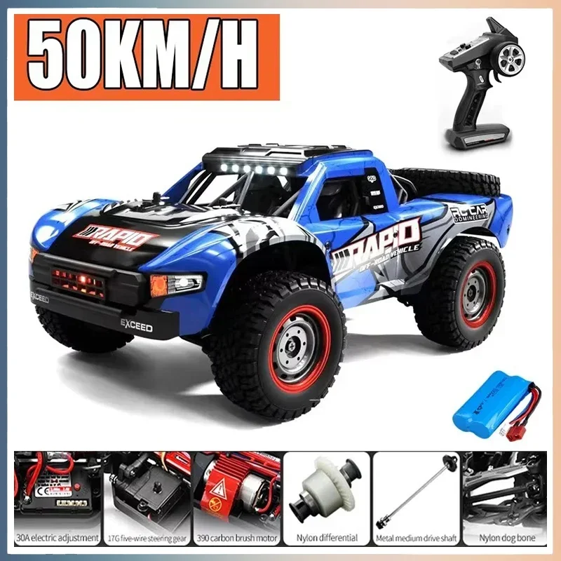 Hurtig RC Monstertruck - 1:16 - 70KM/T | Børnevenlig Drift