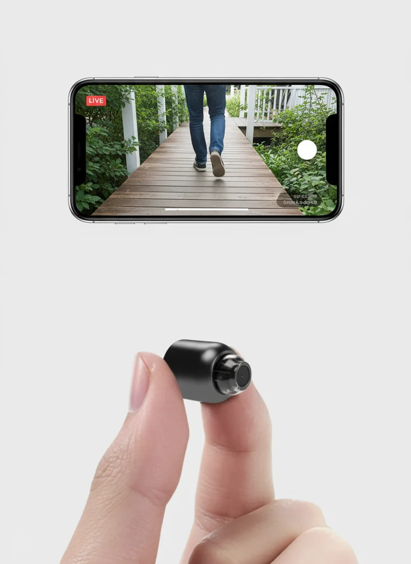 Sæt med 2 Trådløse Mini Sikkerhedskameraer - 1080P HD