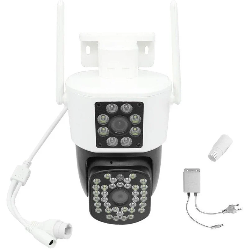 Sæt med 2 Sikkerhedskameraer med Dobbelt Linse – SecureView Duo 2-Pack