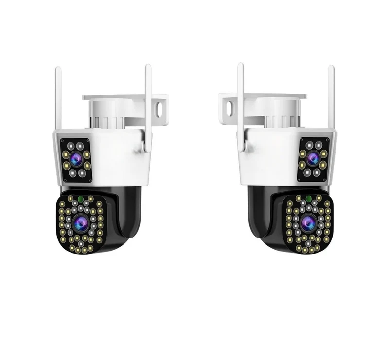 Sæt med 2 Sikkerhedskameraer med Dobbelt Linse – SecureView Duo 2-Pack