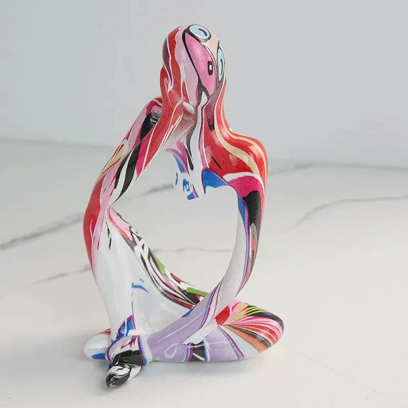 Moderne Abstrakt Tænker Skulptur | Håndlavet Resin Dekoration