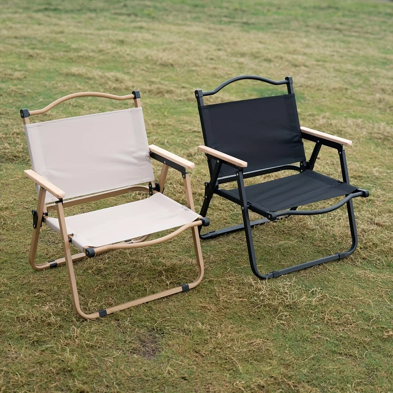 Sammenklappelig Campingstol med Robust Aluminiumramme