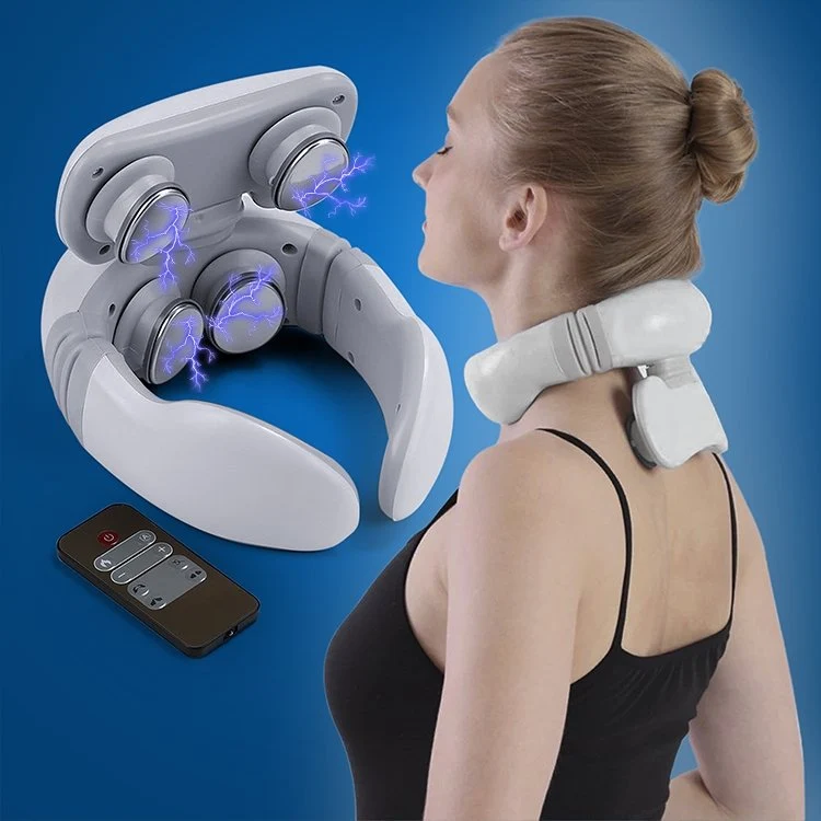 VelværePro | Trådløs 4D Massageapparat til Nakke og Skuldre med Varme