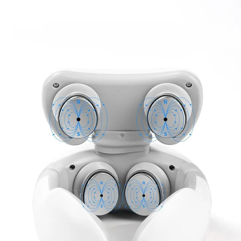 VelværePro | Trådløs 4D Massageapparat til Nakke og Skuldre med Varme