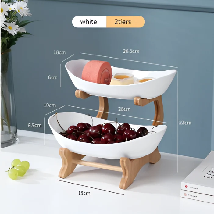 Flot flertrins frugtskål - Elegant opbevaring til snacks