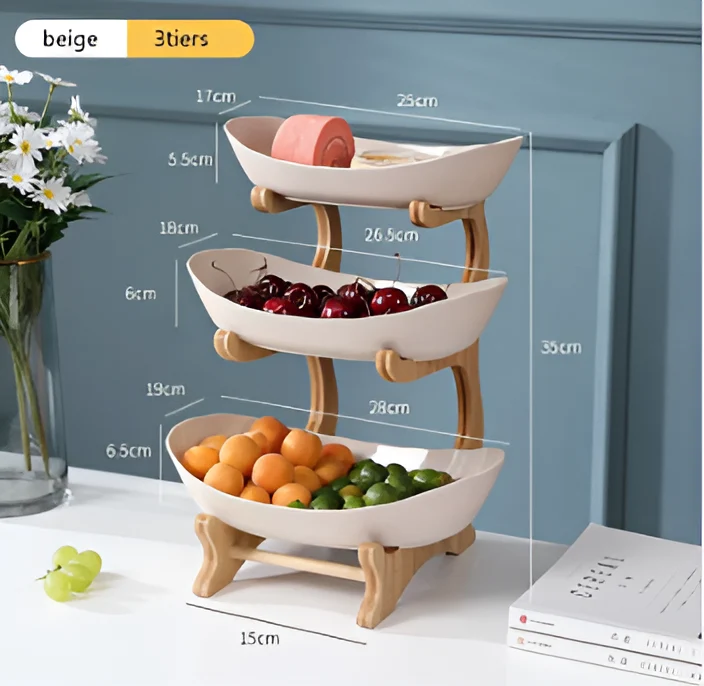 Flot flertrins frugtskål - Elegant opbevaring til snacks