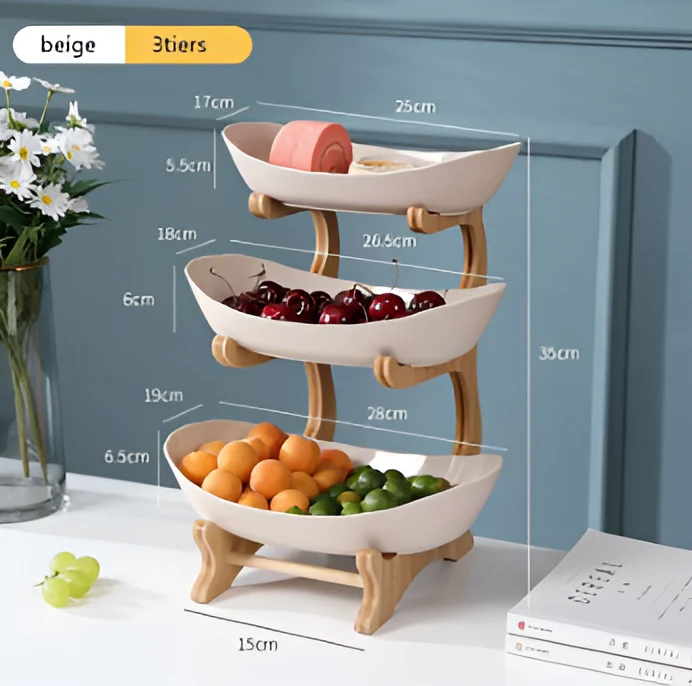 Flot flertrins frugtskål - Elegant opbevaring til snacks