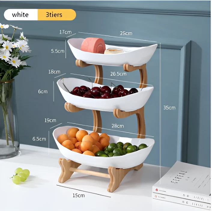 Flot flertrins frugtskål - Elegant opbevaring til snacks