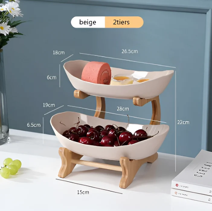 Flot flertrins frugtskål - Elegant opbevaring til snacks